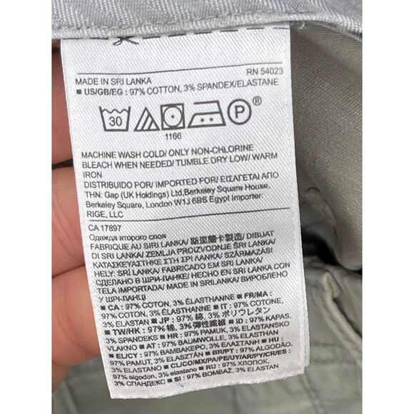 Banana Republic Boyfriend Chino Pants Sz 2S Tarpoon Green Utility Fit Distressed - Picture 10 of 13